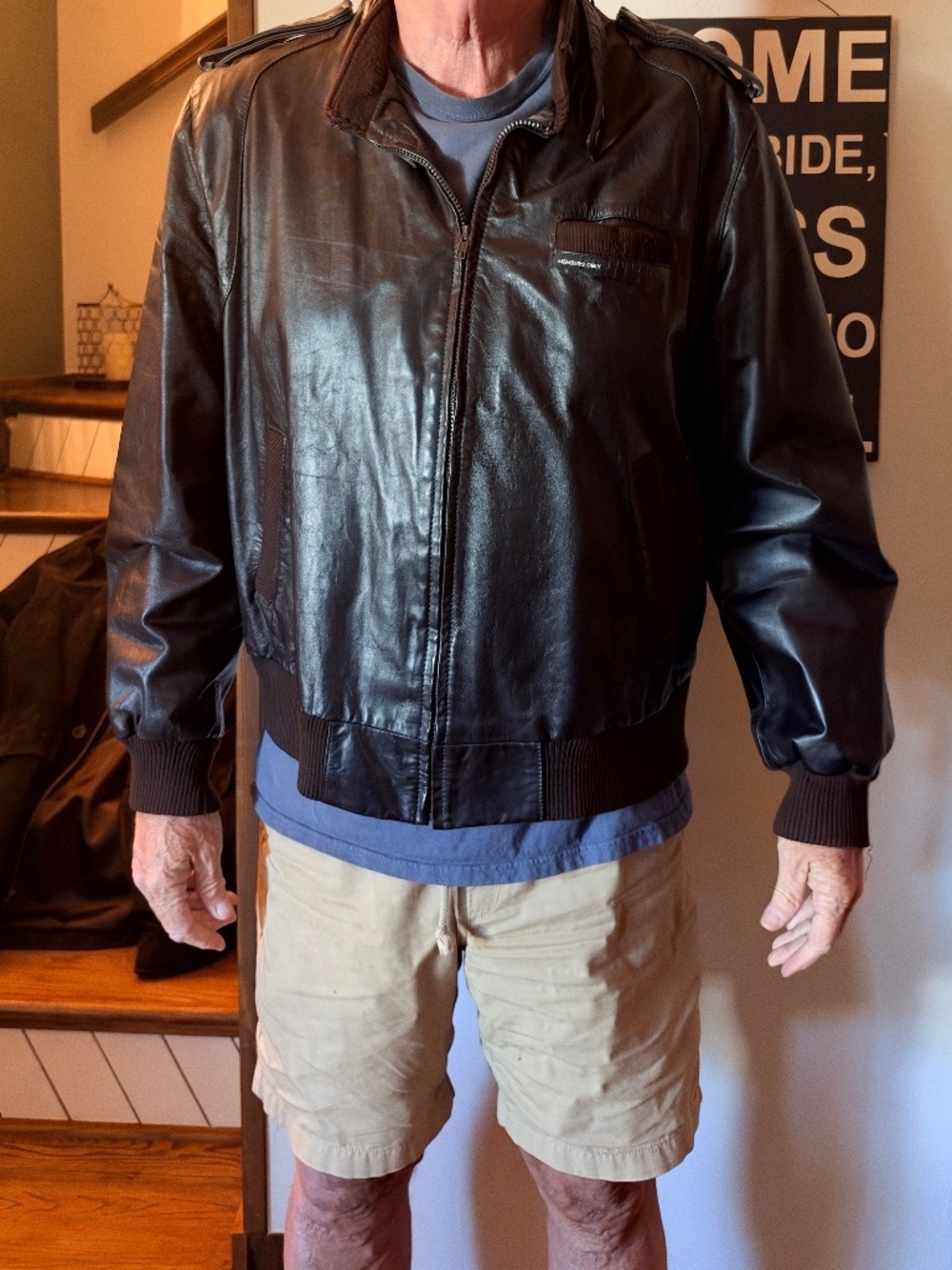 Vintage Members Only Genuine leather